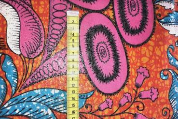 Preview: ORANGE FLOWER GARDEN  Osikani Stoff